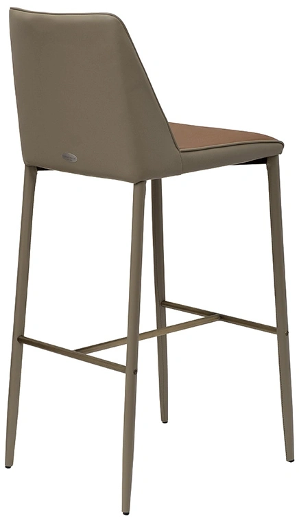 Барный стул 163YH-16995, экокожа, терракота / бежевый