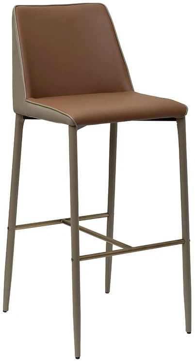 Барный стул 163YH-16995, экокожа, терракота / бежевый