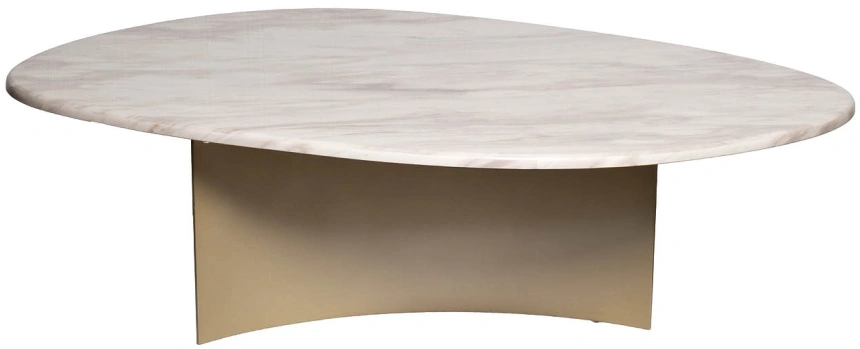 Журнальный стол 58DB-B19325STOL/ZH, 120x81x35, МДФ, белый мрамор / черный