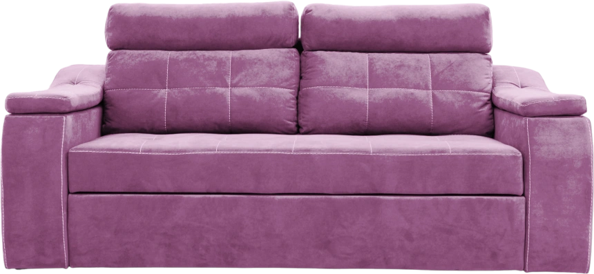 Диван прямой Бруно, Catania mist lavender, нить белая