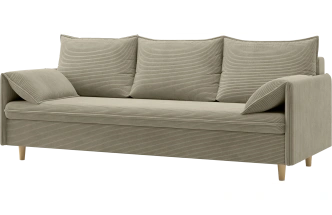 Диван прямой Оникс, модель 051, Linea Grande 25 (светло-серый)