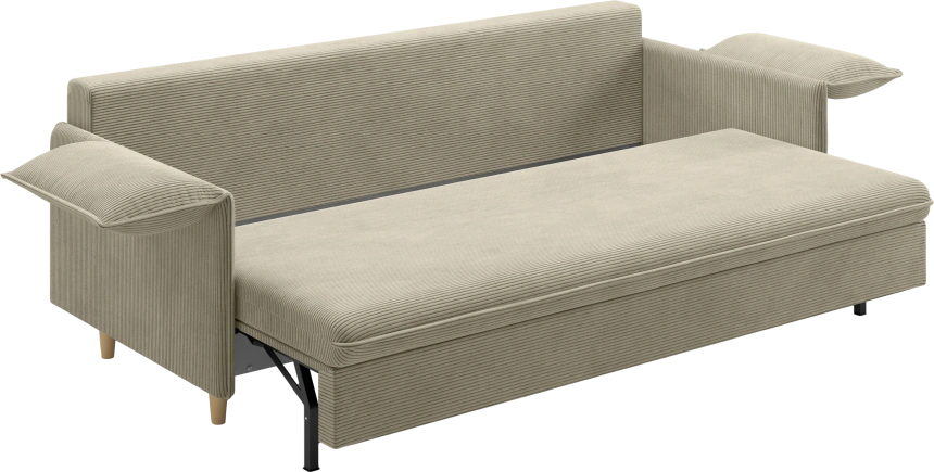 Диван прямой Оникс, модель 051, Linea Grande 25 (светло-серый)