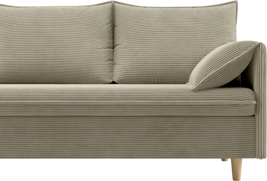 Диван прямой Оникс, модель 051, Linea Grande 25 (светло-серый)