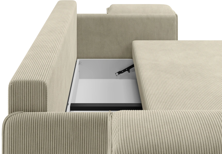 Диван прямой Оникс, модель 051, Linea Grande 25 (светло-серый)