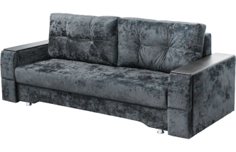 Диван прямой Атлант 2, ткань Kioto grafit, декор Венге