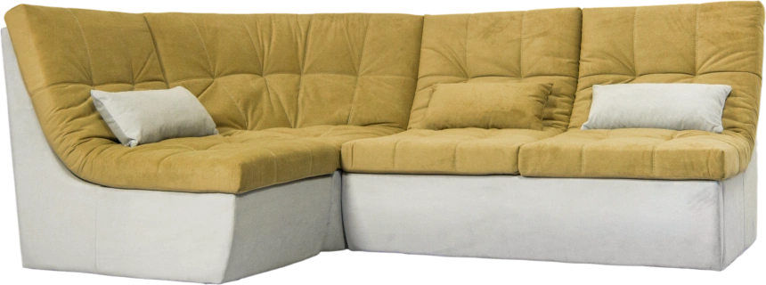 Диван угловой София 2 с кресельной частью, Севен 333, Севен 308