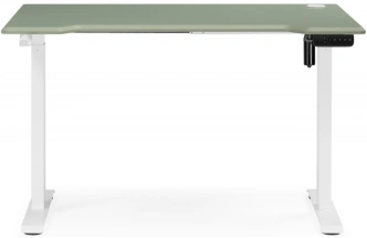 Стол компьютерный Маркос, 120, с механизмом подъема, зеленый / белый