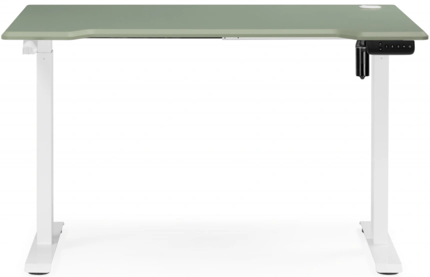 Стол компьютерный Маркос, 120, с механизмом подъема, зеленый / белый