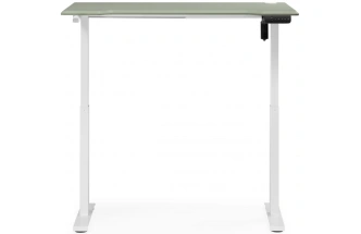 Стол компьютерный Маркос, 120, с механизмом подъема, зеленый / белый