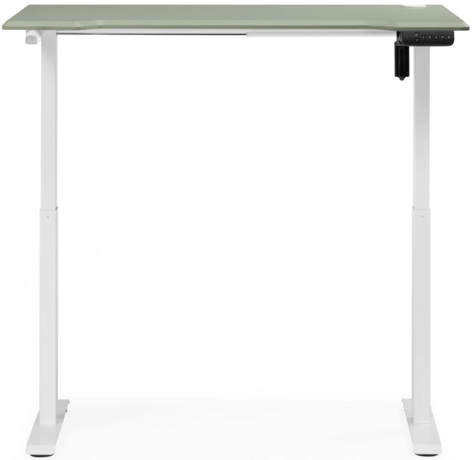 Стол компьютерный Маркос, 120, с механизмом подъема, зеленый / белый