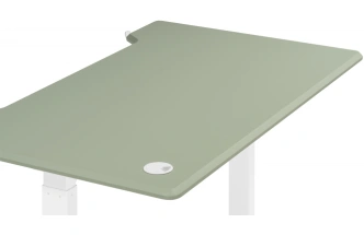 Стол компьютерный Маркос, 120, с механизмом подъема, зеленый / белый