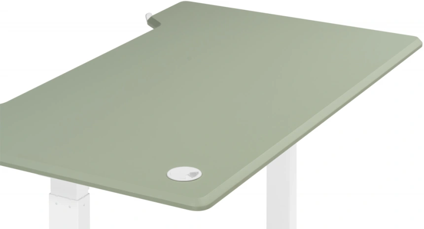 Стол компьютерный Маркос, 120, с механизмом подъема, зеленый / белый