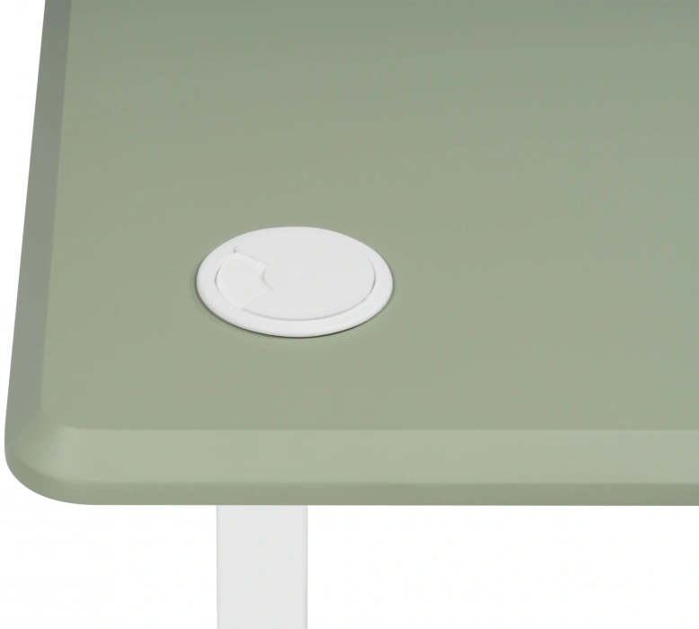 Стол компьютерный Маркос, 120, с механизмом подъема, зеленый / белый