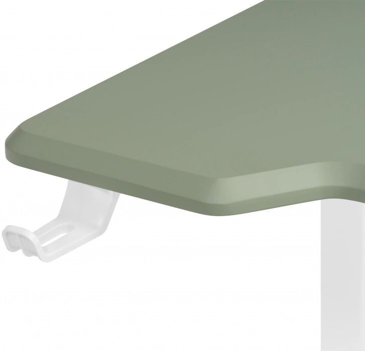 Стол компьютерный Маркос, 120, с механизмом подъема, зеленый / белый