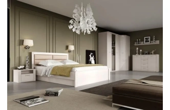 Шкаф двухдверный Элана, 101x64.5x218.5, распашной с полками, бодега белая