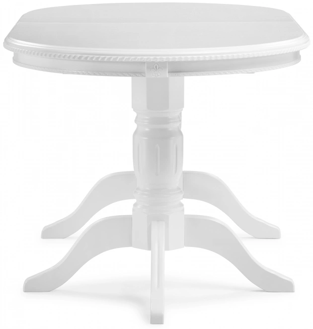 Обеденный раздвижной стол Эвклаз, белый