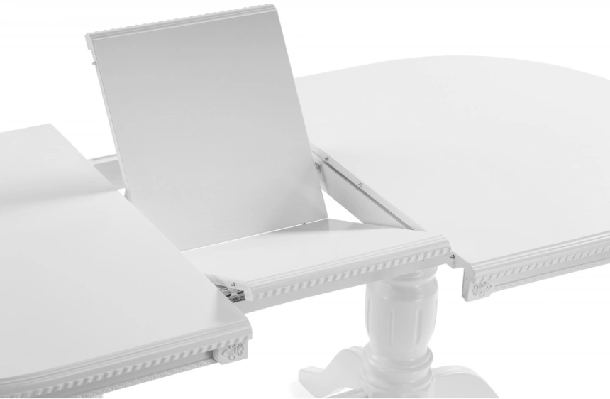 Обеденный раздвижной стол Эвклаз, белый