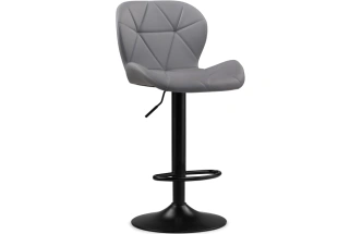 Барный стул Trio, light gray / black