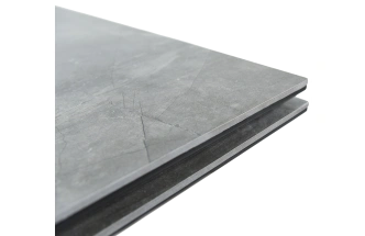 Кухонный обеденный стол Monaco, раздвижной 180, серый, Quadro Bayona Grey natural, черный каркас