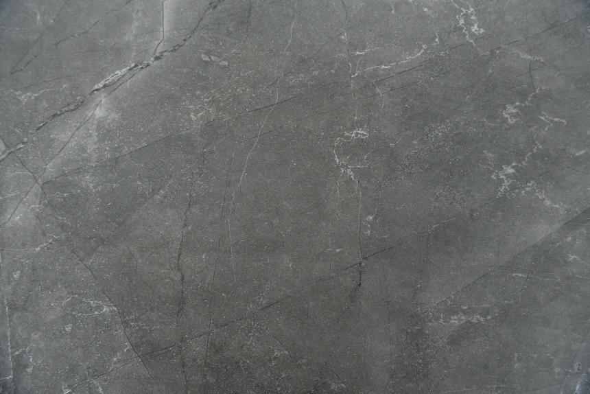 Кухонный обеденный стол Monaco, раздвижной 180, серый, Quadro Bayona Grey natural, черный каркас 