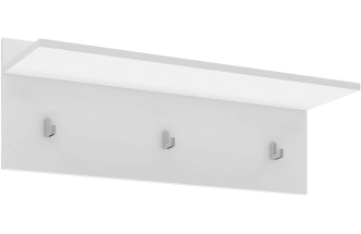 Модульная прихожая Лофт 117.11, с вешалкой настенной с полкой, белый