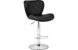 Барный стул Porch, черный / хром