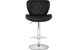 Барный стул Porch, черный / хром