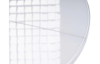 Кухонный стол Бетина 100(130), стекло, черный / белый