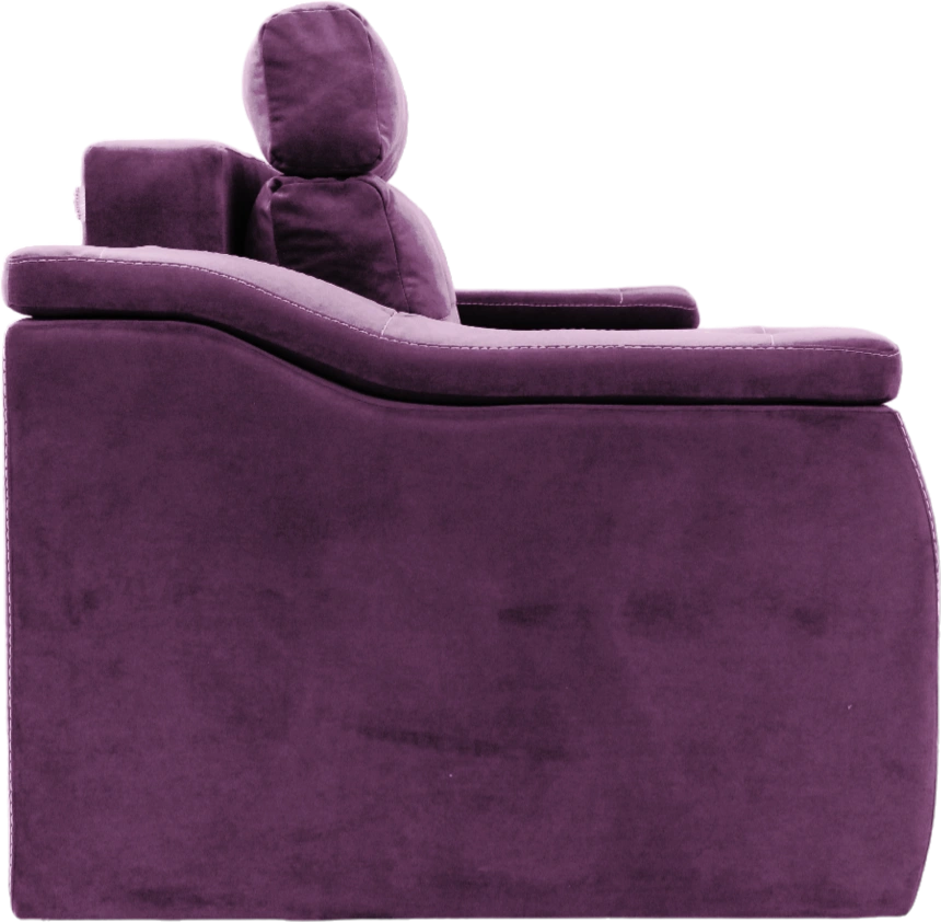 Диван прямой Бруно, Catania plum, нить белая