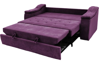 Диван прямой Бруно, Catania plum, нить белая