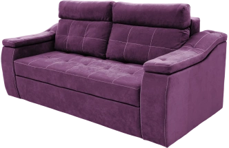 Диван прямой Бруно, Catania plum, нить белая