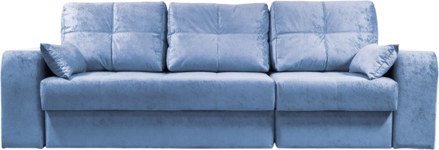 Диван прямой Остин 2, Siesta blue steel, декор Рамух белый