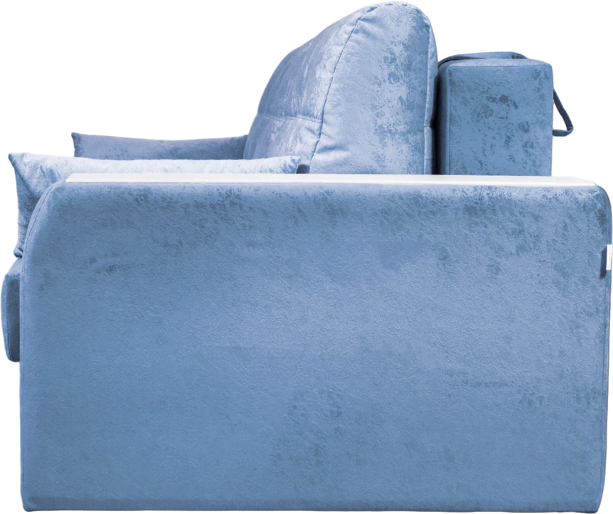 Диван прямой Остин 2, Siesta blue steel, декор Рамух белый