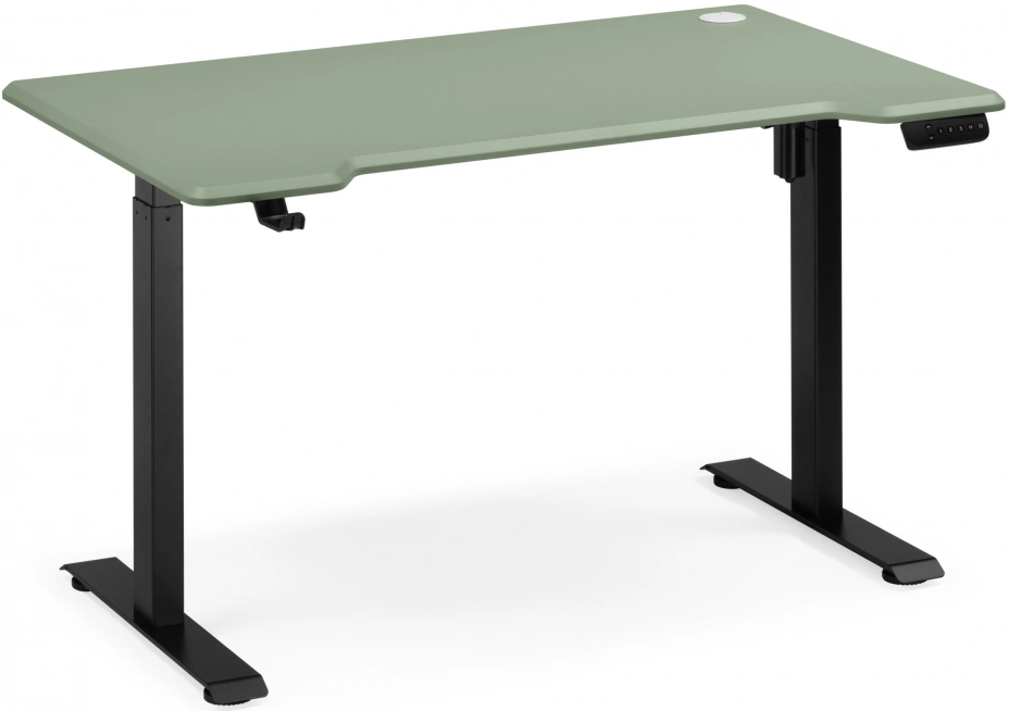 Стол компьютерный Маркос, 120, с механизмом подъема, зеленый / черный