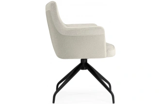 Стул, Kaser, поворотный 360, бежевый / чёрный