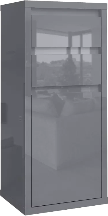 Модульная прихожая Норден 2, Серый глянец