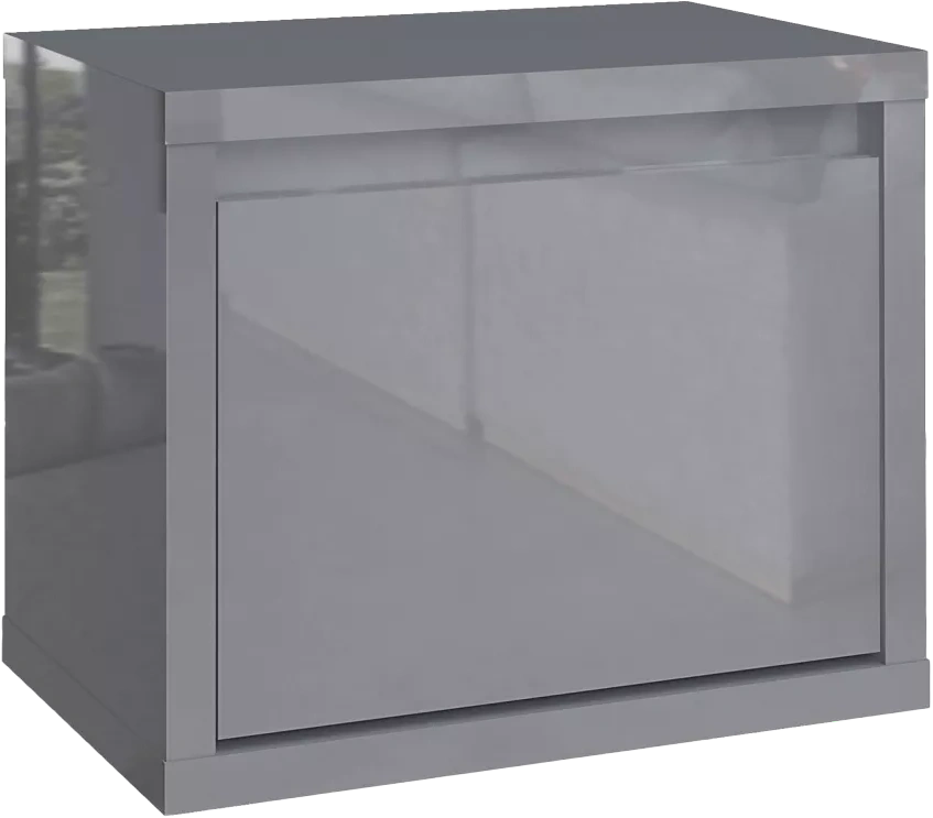 Модульная прихожая Норден 2, Серый глянец