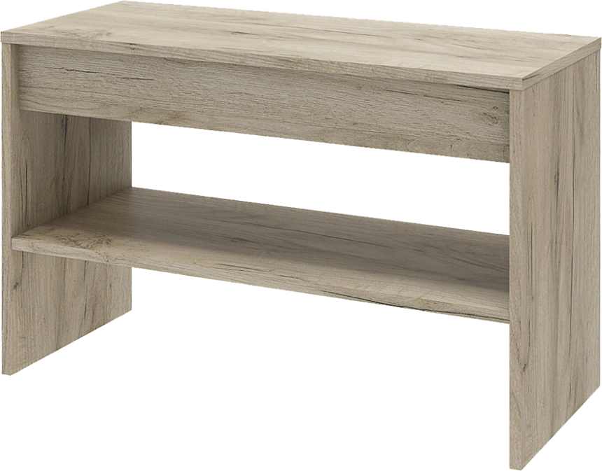 Модульная прихожая Лофт 117.11, с большой вешалкой, дуб крафт серый 