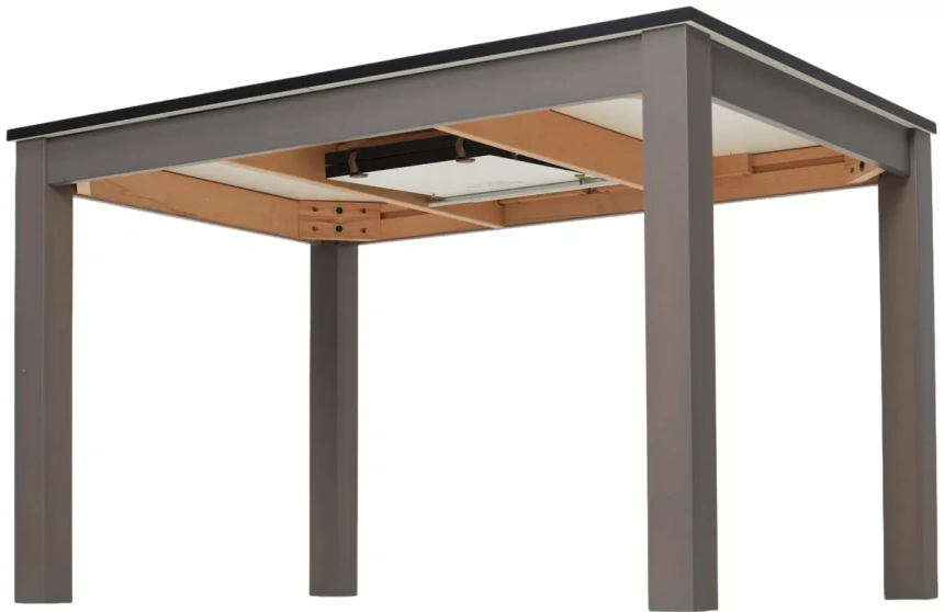 Кухонный раздвижной стол TME-6932 MBH, серый камень /серый  