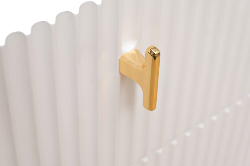 Тумба прикроватная Doria, с ящиками, белая 