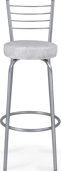 Барный стул Kuroda, белый мрамор / светлый мусс