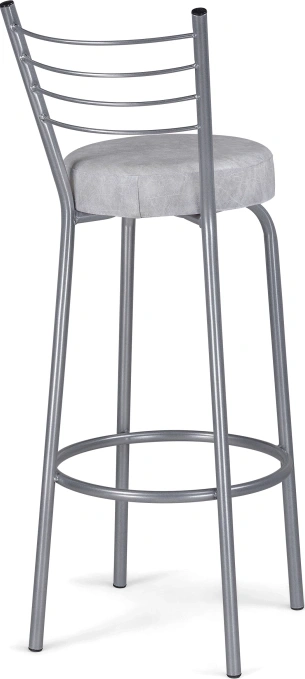 Барный стул Kuroda, белый мрамор / светлый мусс