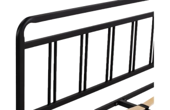 Кровать Рейк, 140x200, черная