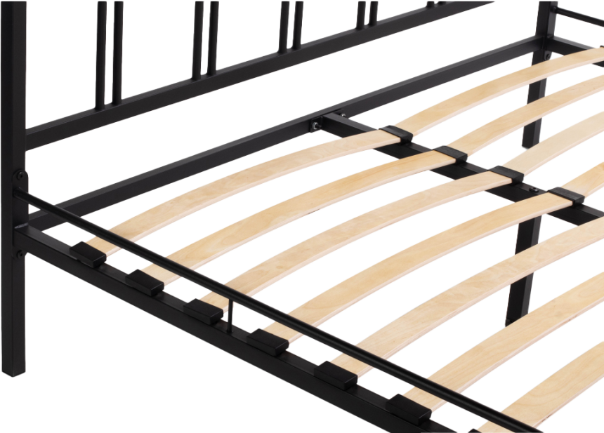 Кровать Рейк, 140x200, черная