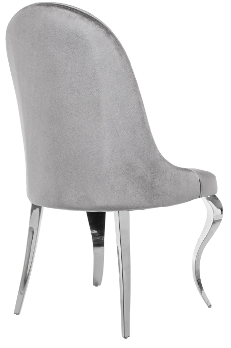 Стул Gustav, на металлокаркасе, серый / хром