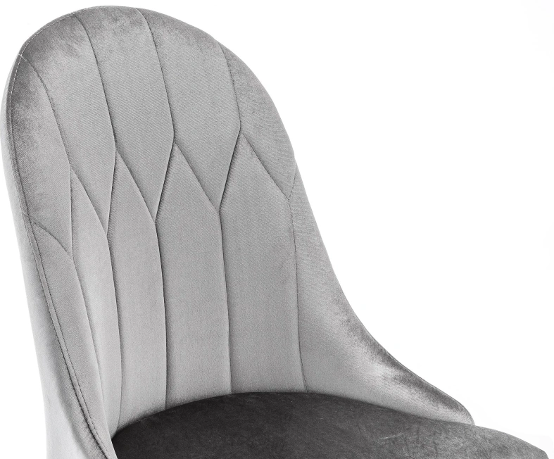 Стул Gustav, на металлокаркасе, серый / хром