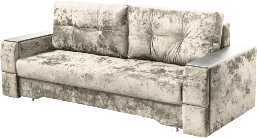 Диван прямой Атлант 2, ткань Kioto beige, декор Венге