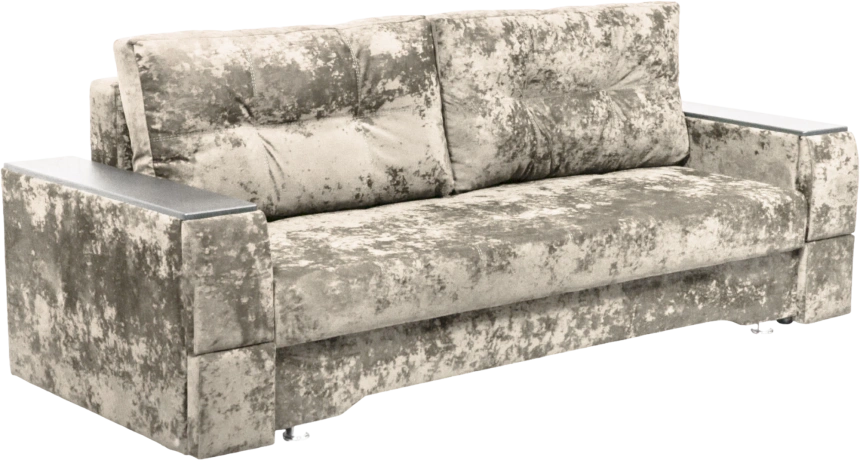 Диван прямой Атлант 2, ткань Kioto beige, декор Венге