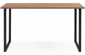 Кухонный стол Лиман, 117 х 77, дуб крафт золотой / черный матовый