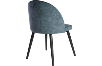 Стул Белиз, мягкий, Диджитал Индиго, велюр, каркас черный